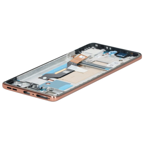 Display Modul mit Rahmen und Toucheinheit mocha mousse 5D68C30580 für Motorola Edge 60 Fusion (XT2503-4)