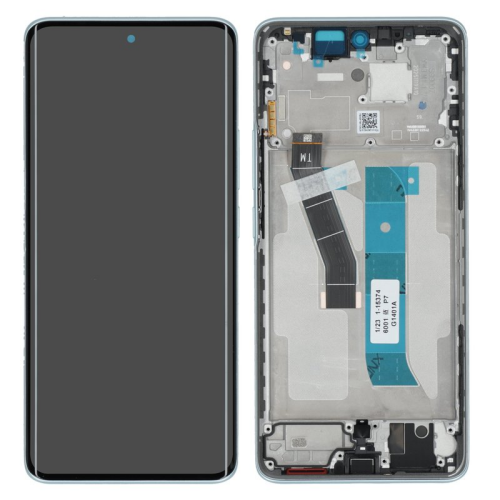 Display Modul mit Rahmen und Toucheinheit glacier blue/blau 560003000P700 für Xiaomi Redmi Note 15 4G (2510DRA23G)