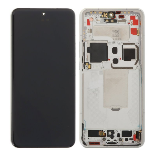 Display Modul mit Rahmen und Toucheinheit OEM silver/silber white/weiß für Xiaomi 15 Ultra (25010PN30G)