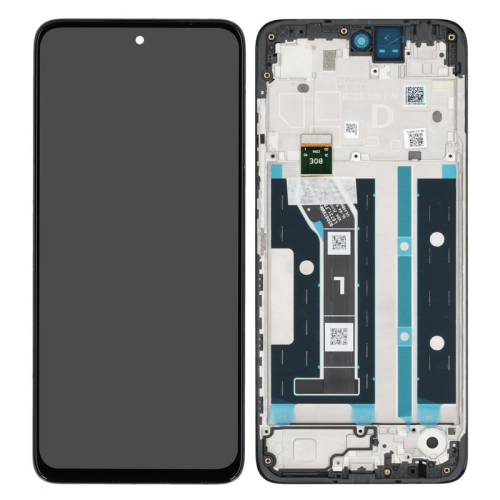 Display Modul mit Rahmen und Toucheinheit evening blue/blau 5D68C32196 für Motorola Moto G17