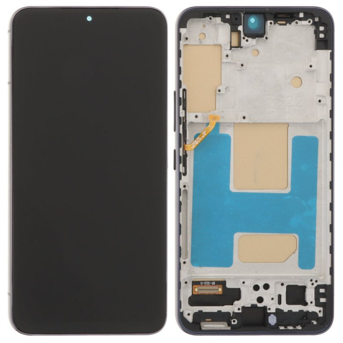 Display Modul mit Rahmen und Toucheinheit phantom black/schwarz für Samsung Galaxy S22 (SM-S901B)