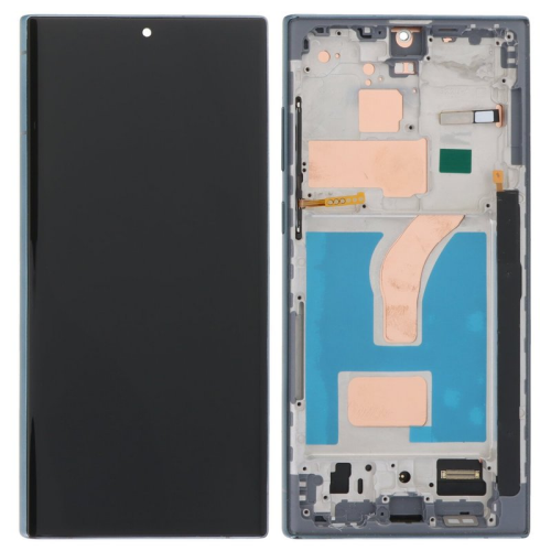 Display Modul mit Rahmen und Toucheinheit green/grün für Samsung Galaxy S22 Ultra (SM-S908B)