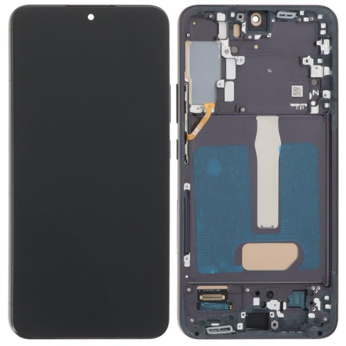 Display Modul mit Rahmen und Toucheinheit phantom black/schwarz für Samsung Galaxy S22+ (SM-S906B)