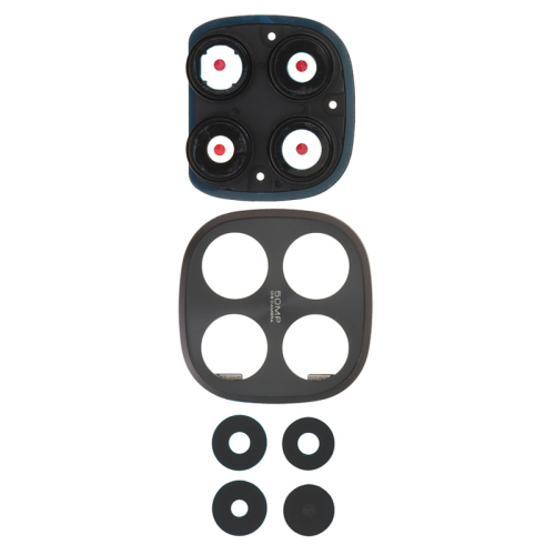 Haupt Kamera Linse Lünette black/schwarz für POCO M8 Pro 5G (2510EPC8BG)