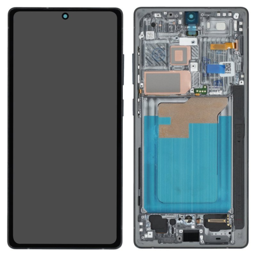 Display Modul mit Rahmen und Toucheinheit jet black/schwarz für Samsung Galaxy S25 Ultra (SM-S938B)