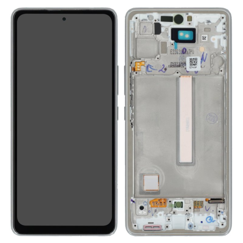 Display Modul mit Rahmen und Toucheinheit awesome white/weiß für Samsung Galaxy A53 5G (SM-A536B)