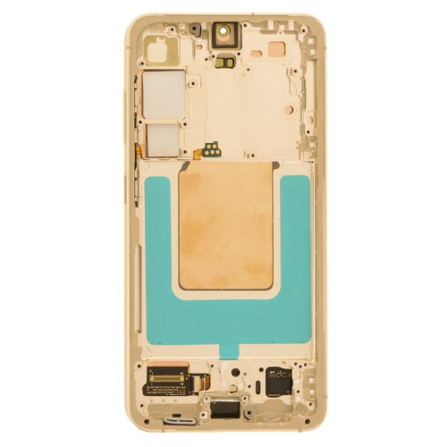 Display Modul mit Rahmen und Toucheinheit sandstone orange für Samsung Galaxy S24 (SM-S921B)