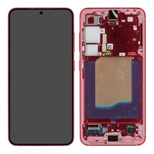 Display Modul mit Rahmen und Toucheinheit Einheit coralred GH82-36329G für Samsung Galaxy S25 (SM-S931B)