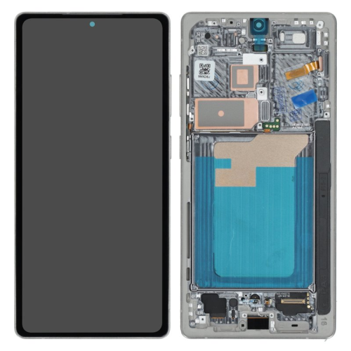 Display Modul mit Rahmen und Toucheinheit titanium für Samsung Galaxy S25 Ultra EE (SM-S938B EE)