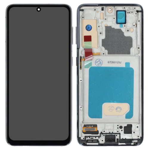 Display Modul mit Rahmen und Toucheinheit phantom grey/gray/grau für Samsung Galaxy S21 5G (SM-G991B)