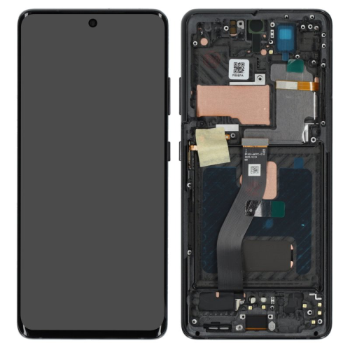 Display Modul mit Rahmen und Toucheinheit phantom black/schwarz für Samsung Galaxy S21 Ultra 5G (SM-G998B)