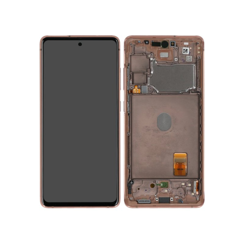 Display Modul mit Rahmen und Toucheinheit cloud orange GH82-24219F für Samsung Galaxy S20 FE 5G (SM-G781B)