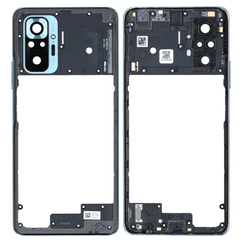 Haupt Rahmen glacier blue/blau für Xiaomi Redmi Note 10 Pro (M2101K6G)