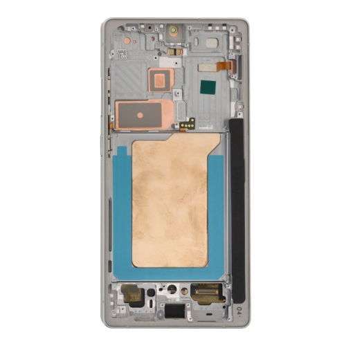 Display Modul mit Rahmen und Toucheinheit titanium white/weiß GH82-36387C für Samsung Galaxy S25 Ultra (SM-S938B)
