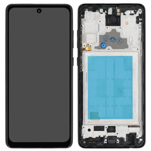 Display Modul mit Rahmen und Toucheinheit awesome black/schwarz GH82-25624A für Samsung Galaxy A72 (SM-A725F)