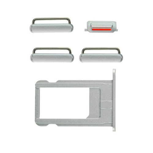 Button-Kit inkl. SIM Kartenhalter, Lautstärke, Powerbutton, Stummschalter passend für iPhone 6