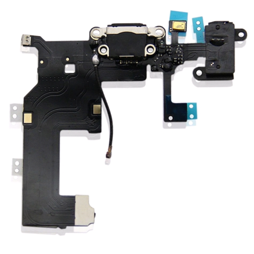 System Anschluss Connector inkl. Audio Flexkabel schwarz/black passend für iPhone 5