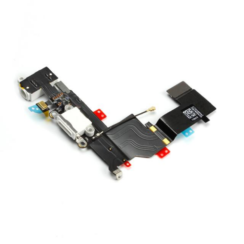 System Anschluss Connector inkl. Audio Flexkabel weiß passend für iPhone 5s