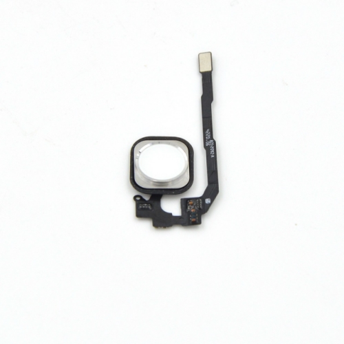 Homebutton inkl. Flexkabel weiß-silber passend für iPhone 5s SE