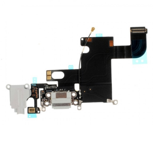 System Anschluss Connector inkl. Audio Flexkabel grau/grey passend für iPhone 6