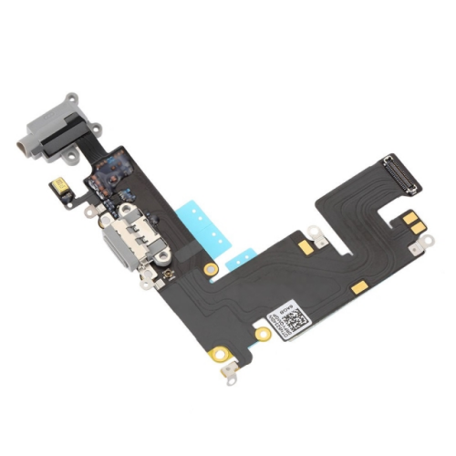 System Anschluss Connector inkl. Audio Flexkabel dunkelgrau/dark grey passend für iPhone 6 Plus