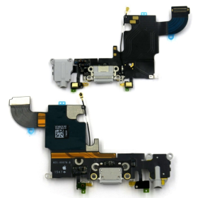 Ladebuchse Dock Connector Anschluss Flexkabel dunkelgrau/dark grey passend für iPhone 6s