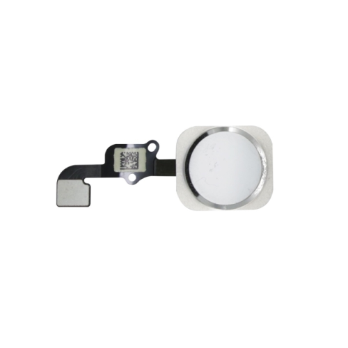 Homebutton inkl. Flexkabel weiß-silber/white-silver passend für iPhone 6s