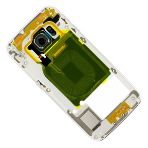 Samsung Galaxy S6 Edge SM-G925F Mittel Cover / Gehäuse + Kamera Glas grün GH96-08376E