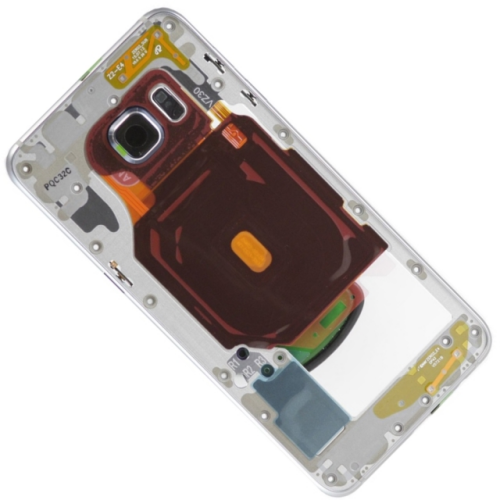 Samsung Galaxy S6 Edge Plus SM-G928F Mittel Cover / Mittel-Gehäuse schwarz/Saphir blau GH96-09079B