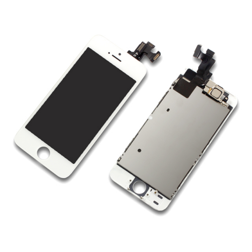 Display Touchscreen mit LCD Halter vormontiert weiß/white passend für iPhone 5s