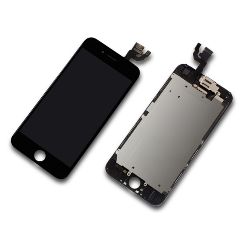 Display inkl. Touchscreen + Kamera und Sensorflex (vormontiert) passend für iPhone 6 schwarz/black