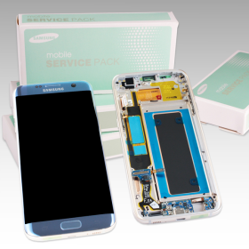 Samsung Galaxy S7 Edge SM-G935F Display blau/blue GH97-18533G
